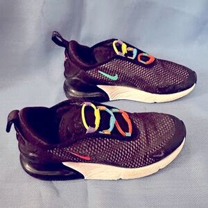 Nike  Air Max 270 Black Sneakers with Multicolor Accents